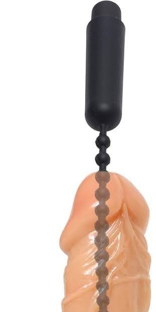Beaded Vibrating Silicone Penis Plug
