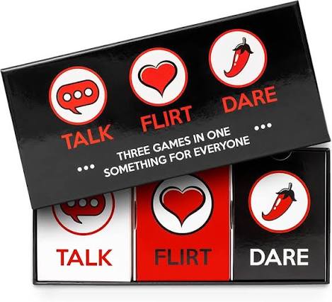 Talk, Flirt or Dare Card Game