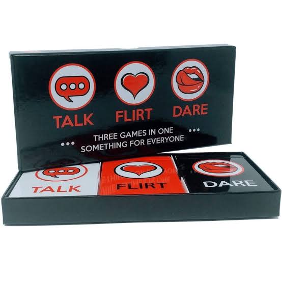 Talk, Flirt or Dare Card Game