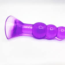 Beaded Butt Plug With Suction Cup Base