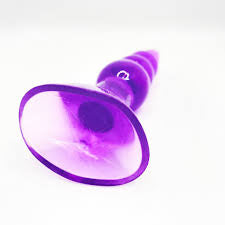 Beaded Butt Plug With Suction Cup Base