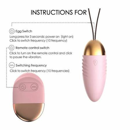 Wireless Remote Control Egg Vibrator